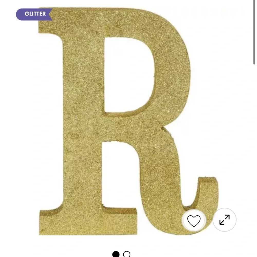 Gold Glitter Letters - Picture 13 of 16